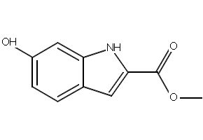 Methyl 6-hydroxy-1H-indole-2-carboxylate structure, CAS 116350-38-0