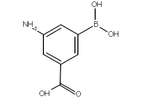 3-Amino-5-carboxylphenylboronic acid structure, CAS 116378-40-6