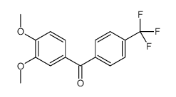 4'-Trifluoromethyl-3,4-dimethoxybenzophenone structure, CAS 116412-99-8