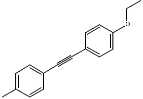 1-Ethoxy-4-[2-(4-methylphenyl)ethynyl]benzene structure, CAS 116903-46-9