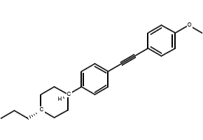 trans-1-Methoxy-4-(2-(4-(4-propylcyclohexyl)phenyl)ethynyl)benzene structure, CAS 116903-47-0