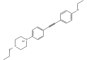 trans-1-Ethoxy-4-(2-(4-(4-propylcyclohexyl)phenyl)ethynyl)benzene structure, CAS 116903-48-1