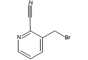 3-(Bromomethyl)pyridine-2-carbonitrile structure, CAS 116986-13-1