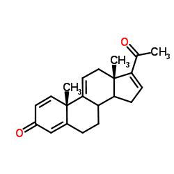17-Acetyl-10,13-dimethyl-6,7,8,10,12,13,14,15-octahydrocyclopenta[a]phenathren-3-one structure, CAS 117048-56-3
