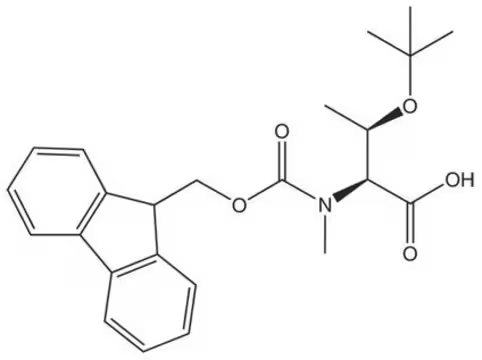 N-Fmoc-N-Methyl-O-tert-butyl-L-threonine structure, CAS 117106-20-4