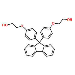 Bisphenoxyethanolfluorene structure, CAS 117344-32-8