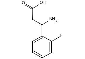 3-Amino-3-(2-fluorophenyl)propanoic acid structure, CAS 117391-49-8