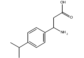 3-Amino-3-(4-isopropylphenyl)propanoic acid structure, CAS 117391-53-4