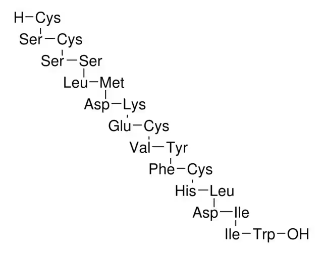 Endothelin 1 structure, CAS 117399-94-7
