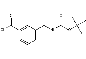 Boc-3-Aminomethylbenzoic acid structure, CAS 117445-22-4