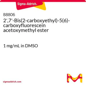 2',7'-Bis(2-carboxyethyl)-5(6)-carboxyfluorescein acetoxymethyl ester structure, CAS 117464-70-7