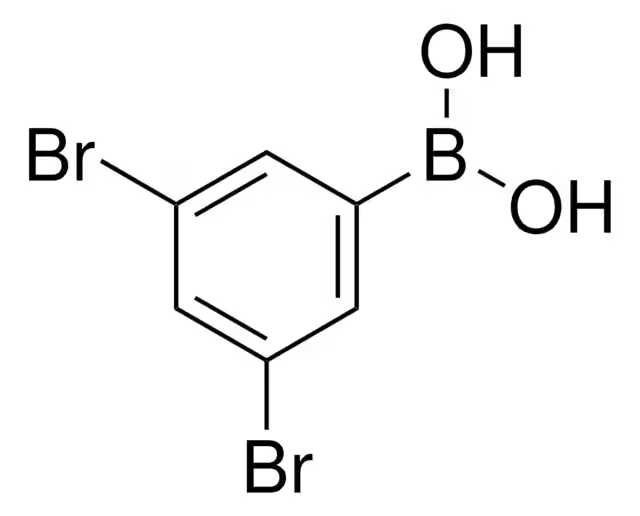 3,5-Dibromophenylboronic acid structure, CAS 117695-55-3