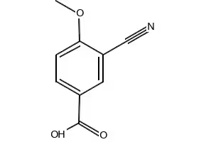3-Cyano-4-methoxybenzoic acid structure, CAS 117738-82-6