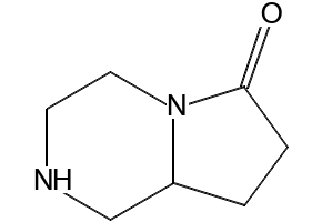Hexahydropyrrolo[1,2-a]pyrazin-6-one structure, CAS 117810-52-3