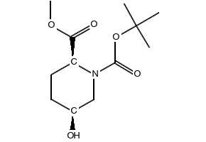 (2S,5S)-5-Hydroxy-1,2-piperidinedicarboxylic acid 2-methyl 1-benzyl ester structure, CAS 117836-26-7