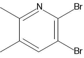5,6-Dibromo-2,3-dimethylpyridine structure, CAS 117846-56-7