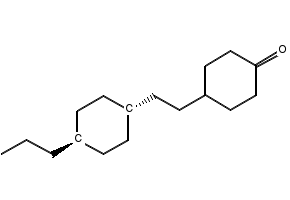 4-[2-(trans-4-Propylcyclohexyl)ethyl]cyclohexanone structure, CAS 117923-32-7