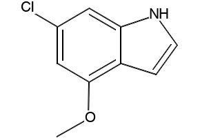 6-Chloro-4-methoxyindole structure, CAS 117970-23-7