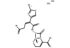 Ceftibuten dihydrate structure, CAS 118081-34-8