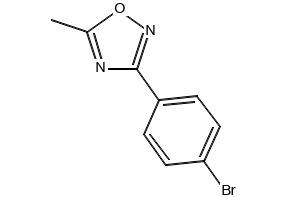 3-(4-Bromophenyl)-5-methyl-1,2,4-oxadiazole structure, CAS 118183-92-9