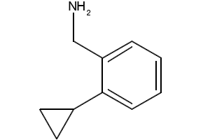 2-Cyclopropylbenzenemethanamine structure, CAS 118184-66-0