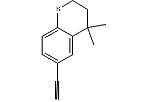 6-Ethynyl-4,4-dimethylthiochroman structure, CAS 118292-06-1