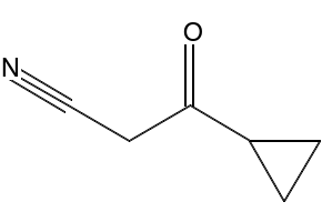 3-Cyclopropyl-3-oxopropanenitrile structure, CAS 118431-88-2