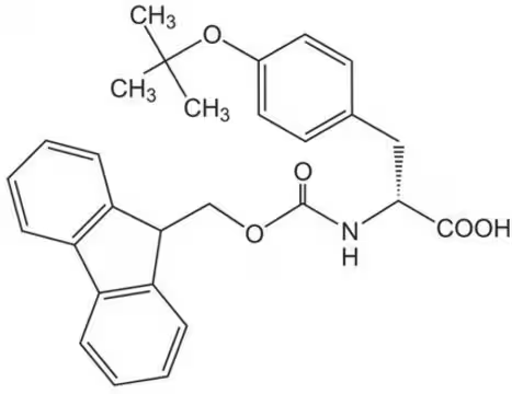 Fmoc-O-tert-butyl-D-tyrosine structure, CAS 118488-18-9