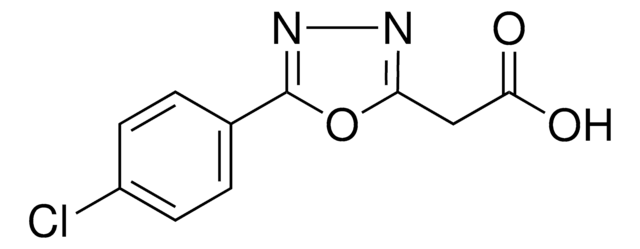[5-(4-Chlorophenyl)-[1,3,4]oxadiazol-2-yl]acetic acid structure, CAS 118509-31-2