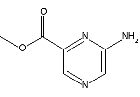 Methyl 6-amino-2-pyrazinecarboxylate structure, CAS 118853-60-4