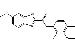 Esomeprazole structure, CAS 119141-88-7