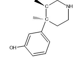 (3R,4R)-3,4-Dimethyl-4-(3-hydroxyphenyl)piperidine structure, CAS 119193-19-0