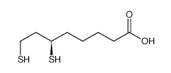 R-(+)-Dihydrolipoic acid structure, CAS 119365-69-4