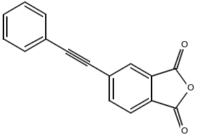 4-(Phenylethynyl)phthalic anhydride structure, CAS 119389-05-8