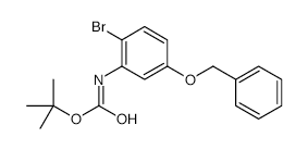 N-[2-Bromo-5-(phenylmethoxy)phenyl]carbamic acid tert-butyl ester structure, CAS 119879-92-4