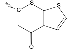 6-Methyl-4-oxo-5,6-dihydro-4H-thieno[2,3-b]thiopyran-2-sulfonamide structure, CAS 120279-88-1