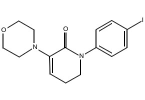 1-(4-iodophenyl)-3-morpholino-5,6-dihydropyridin-2(1H)-one structure, CAS 473927-69-4