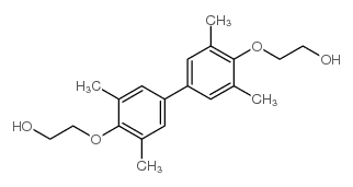 3,3',5,5'-Tetramethyl-4,4'-di(2-hydoxethanyoxy)biphenyl structure, CAS 120703-31-3
