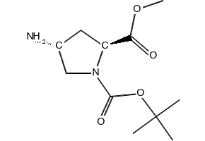 N-Boc-trans-4-amino-L-proline methyl ester structure, CAS 121148-00-3