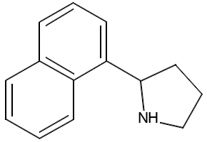 2-(Naphthalen-1-yl)pyrrolidine structure, CAS 121193-91-7