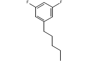 1,3-Difluoro-5-pentylbenzene structure, CAS 121219-25-8