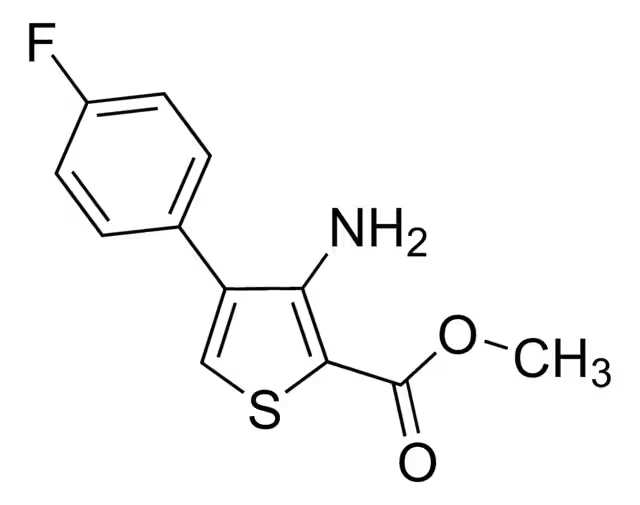 Methyl 4-(4'-fluorophenyl)-2-(cyclopropyl)-3-quinolinecarboxylate structure, CAS 121659-86-7