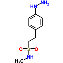 4-Hydrazino-N-methtylbenzeneethanesulfonamide structure, CAS 121679-30-9