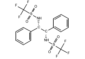 (S,S)-N,N'-Bis(trifluoromethanesulfonyl)-1,2-diphenylethylenediamine structure, CAS 121788-77-0