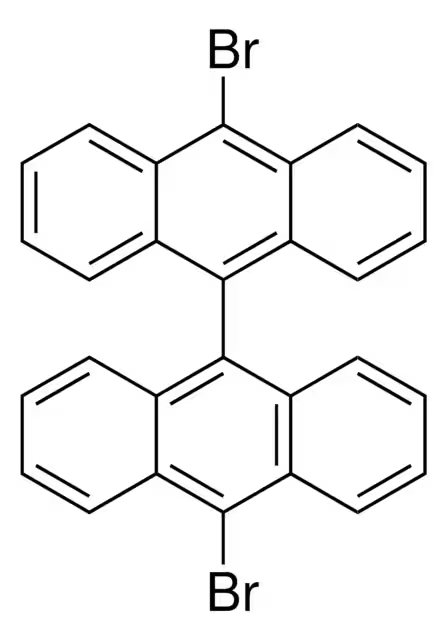 10,10'-Dibromo-9,9'-bianthryl structure, CAS 121848-75-7