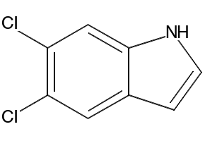 5,6-Dichloroindole structure, CAS 121859-57-2