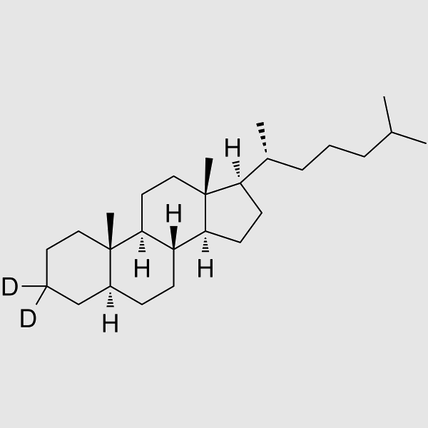 5alpha-Cholestane-3,3-D2 structure, CAS 122241-86-5