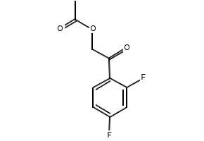 2-Acetyloxy-1-(2,4-difluorophenyl)ethanone structure, CAS 122263-03-0