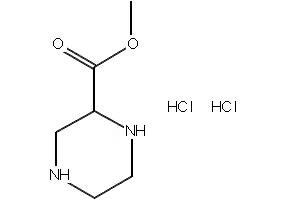 Piperazine-2-carboxylic acid methyl ester dihydrochloride structure, CAS 122323-88-0