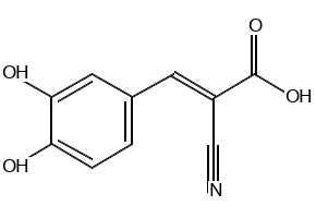 (E)-2-Cyano-3-(3,4-dihydroxyphenyl)-2-propenoic acid structure, CAS 122520-79-0